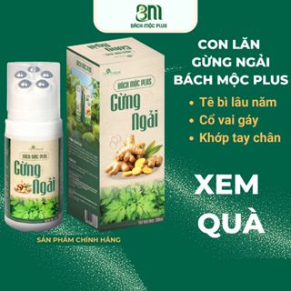 Con Lăn Bách Mộc PLus Gừng Ngải Hỗ Trợ Đau Nhức Xương Khớp Đau Mỏi Vai Gáy 130ml CHÍNH HÃNG