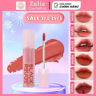 Son Kem Lỳ BLACK ROUGE Muddish Cushion Velvet bền màu nhung mịn