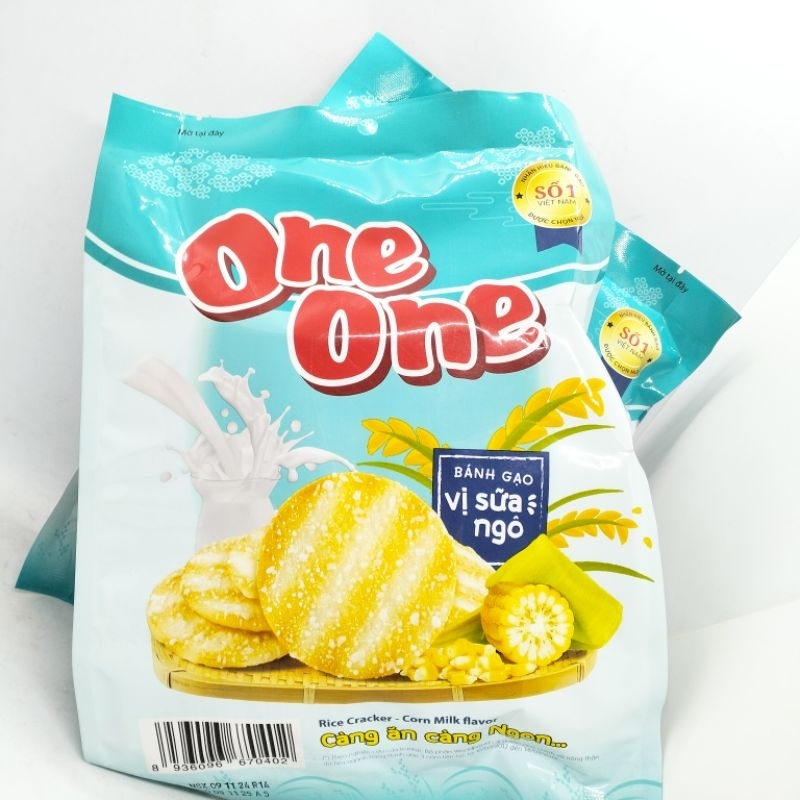Bánh Gạo One One Vị Sữa Ngô Bịch 120g