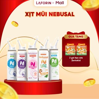 Xịt mũi cho bé NEBUSAL giảm nghẹt mũi, sổ mũi, chảy nước mũi, viêm mũi dị ứng chai 50ml