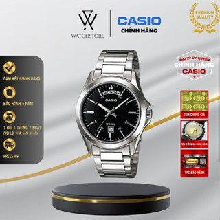 Đồng Hồ Nam Casio MTP-1370D-1A1VDF Màu Đen Kính Khoáng 39.8mm Dạ Quang Chống Nước Dây Kim Loại Chính Hãng - WATCHSTORE
