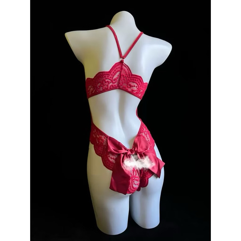 Bộ bodysuit ren nữ mềm mại cài trước gợi cảm | BigBuy360 - bigbuy360.vn