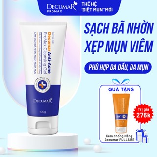 Gel Rửa Mặt Ngừa Mụn, Mờ Thâm Decumar Anti-Acne ProMax Cleansing Gel 100g - DPG01