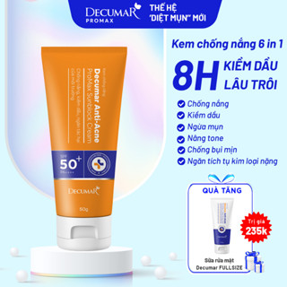 Kem Chống Nắng Ngăn Sạm Nám, Ngừa Thâm Mụn Decumar ProMax Sunblock Cream 50g - DPS01