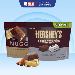 Socola Hershey's Nuggets Mỹ 286g Chocolate Nguyên Chất, Đắng Vừa, Không Ngọt Gắt
