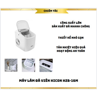  Máy làm đá viên Hicon HZB-16M - nội địa 