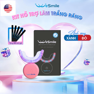 Kit trắng răng WESMILE, Máy làm trắng răng hỗ trợ trắng răng nhanh chóng, an toàn, không ê buốt đã bao gồm 4-5 bút gel