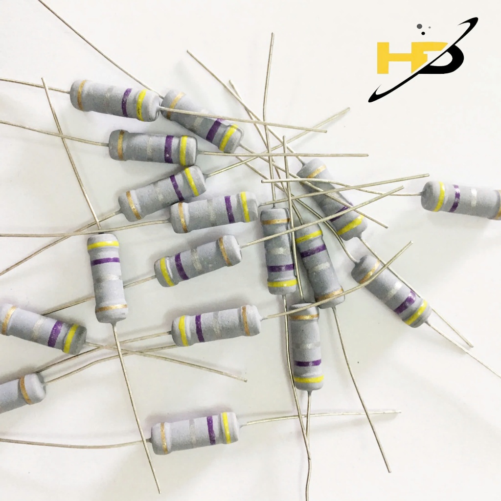 Gói 20 Con Điện Trở 0.47 Ôm Ohm 2W Chân Đồng Chất Lượng