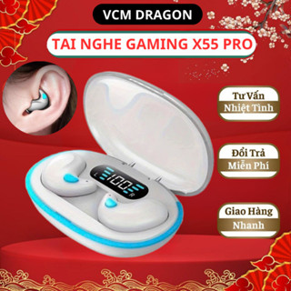 Tai Nghe Ngủ Bluetooth 5.3 Nhét Tai X55 / F9 / M10 PRO Mẫu Mới Mỏng Nhẹ Nằm Ngủ, Micro Tích Hợp, Hàng Nhập Khẩu Cao Cấp