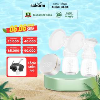  Máy Hút Sữa Rảnh Tay Có Dây SOKOMI MZ-605T 3 Chế Độ Massage Hút Sữa Kích Sữa Hàng Chính Hãng BH 12T 