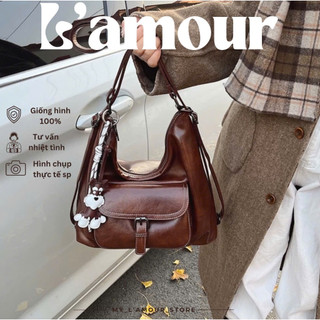 Túi Đeo 2 Kiểu Dạng Quai Xách Và Balô Cổ Điển Phong Cách Vintage Hàn Quốc Đi Làm Đi Học - Curie Bag