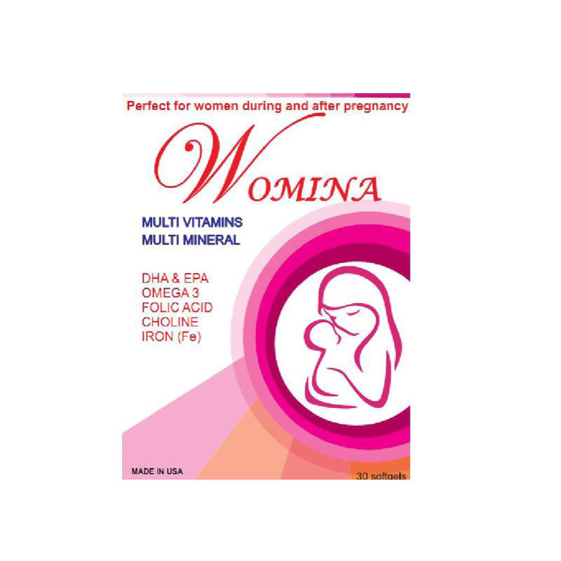 Viên uống Womina Bổ Bầu Mỹ - Bổ sung Vitamin và Khoáng chất cho bà Bầu I Nhập khẩu chính hãng Mỹ