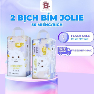 Combo 2 Bịch 100 Miếng Bỉm Jolie Size M/L/XL/XXL Siêu Thấm Hút giá tại Xưởng