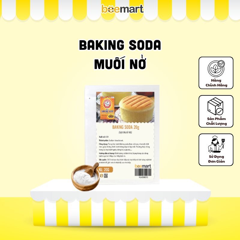 Baking Soda gói chiết nhỏ - Muối nở dùng làm bánh