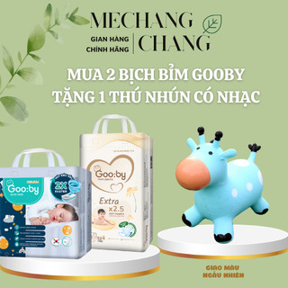   TẶNG THÚ NHÚN  Combo 2 bịch bỉm Gooby Premium mỏng mềm mại chống tràn an toàn siêu thấm - thương hiệu bỉm đến từ Hàn 