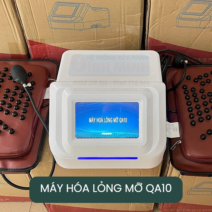 Máy hóa lỏng mỡ bụng, máy giảm béo( kèm 2 đai khi mua máy)