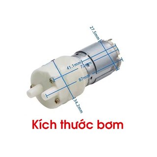 Máy bơm RS385 6-12VDC 1.5-2LMin