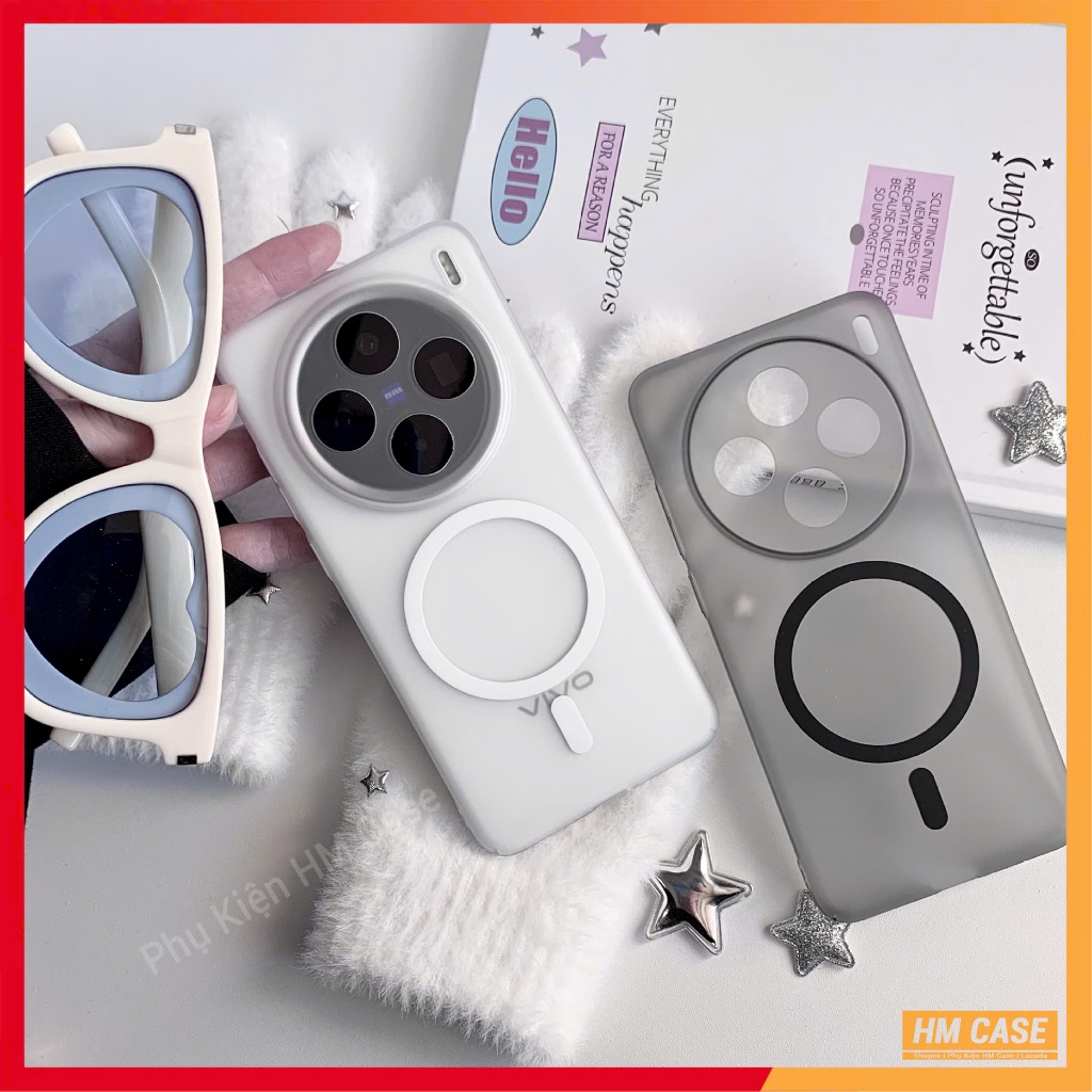 Ốp Lưng Nhựa PC Cứng Nhám Từ Tính Vivo X300 X200 Ultra X200 Pro Mini X200 Pro X200 X100S Pro X100 Ul