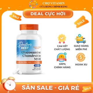 Doctor's Best Glucosamine Chondroitin MSM with OptiMSM - Hỗ Trợ Xương Khớp Chắc Khoẻ, Giảm Đau, Phục Hồi Khớp