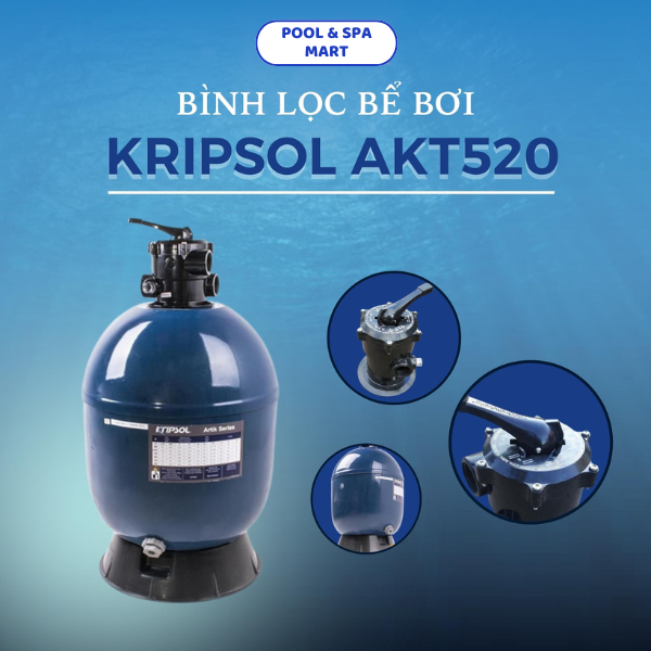 Bình lọc cát bể bơi Kripsol AK520 10.5m3/h