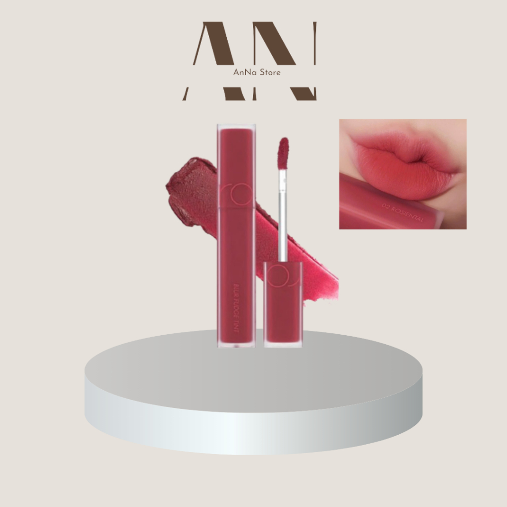 [Màu 02 Roisental] Son Kem Lì, Lên Màu Chuẩn, Mịn Môi Romand Blur Fudge Tint 5g