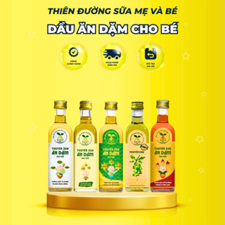  Dầu ăn dặm cho bé Thuyền Xưa nguyên liệu hạt tự nhiên  Oliu Macca Óc chó Gấc Sachi Mè  chai 65ml 