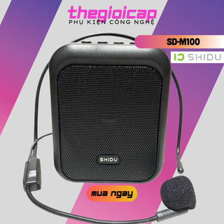Loa trợ giảng có dây hỗ trợ nghe nhạc bluetooth 5.0 shidu sd-m100 - hàng chính hãng