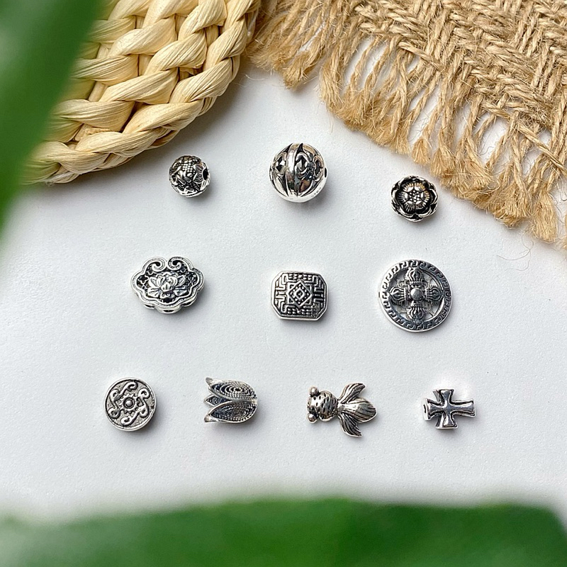 Charm Bạc Xâu Vòng
