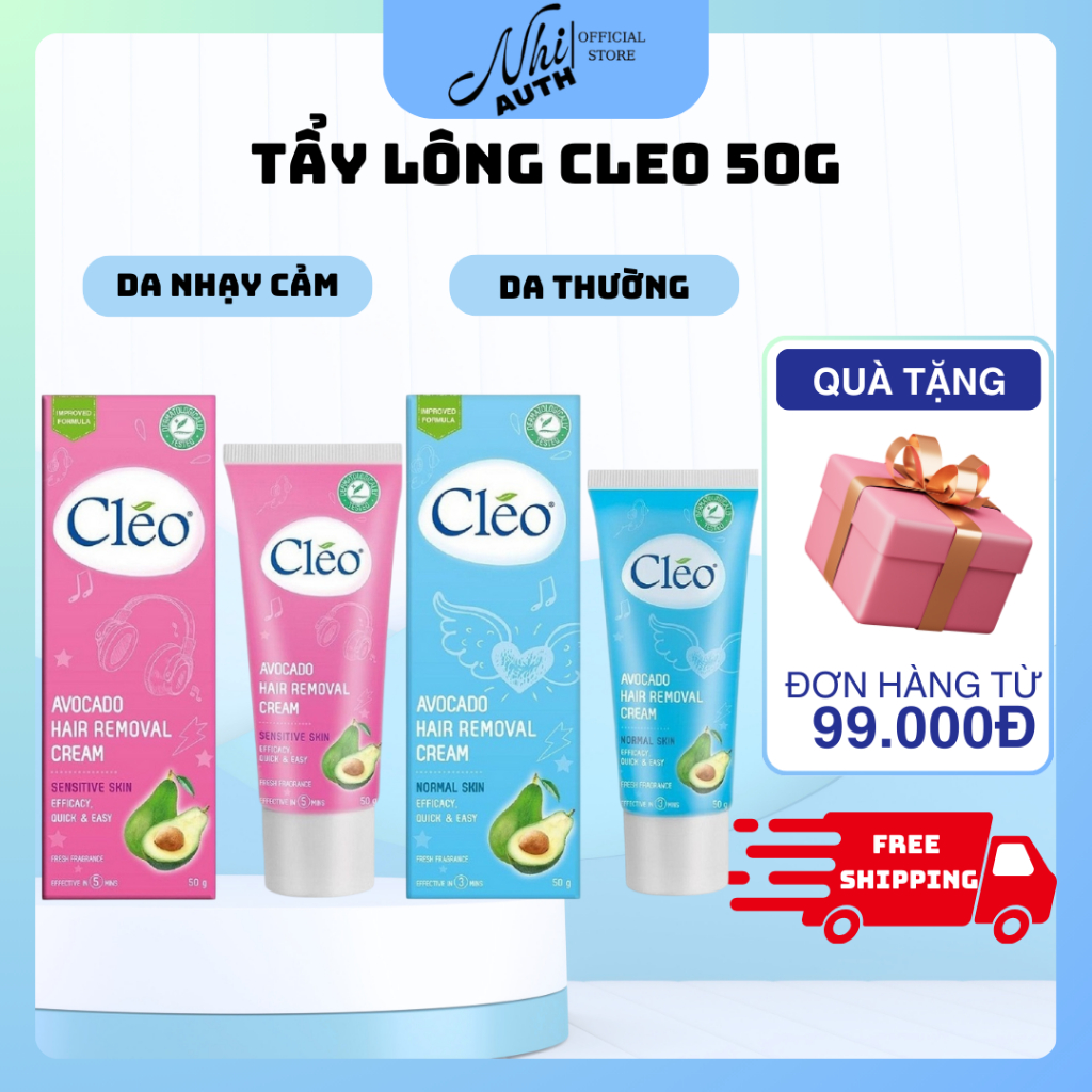 Tẩy Lông Cleo 50g Avocado Hair Removal Cream Chính Hãng.