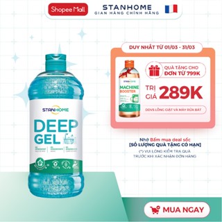 Gel tẩy cặn canxi nước cứng vệt ố vàng cho nhà tắm vòi inox, lavabo, gạch men, sàn Stanhome Deep Gel