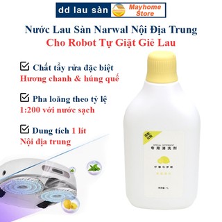  Nước Lau Sàn Cho Robot Tự Giặt Giẻ Lau Narwal Nội Địa Trung Mùi Hương Chanh và Húng Quế Chai 1 Lít  