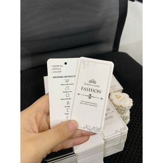 Combo 100 chiếc mác gắn quần áo, giày dép, phụ kiện, tag giấy, mác quảng châu hàng loại 1.