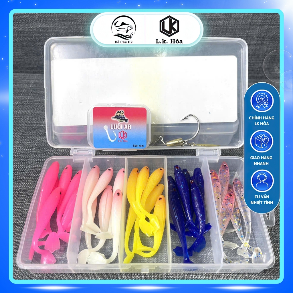 Hộp mồi mềm Horai quốc dân, mồi mềm câu lure