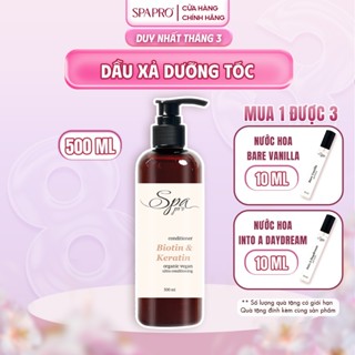 Dầu Xả SPAPRO Chăm Sóc Tóc Biotin Thực Vật 500ML