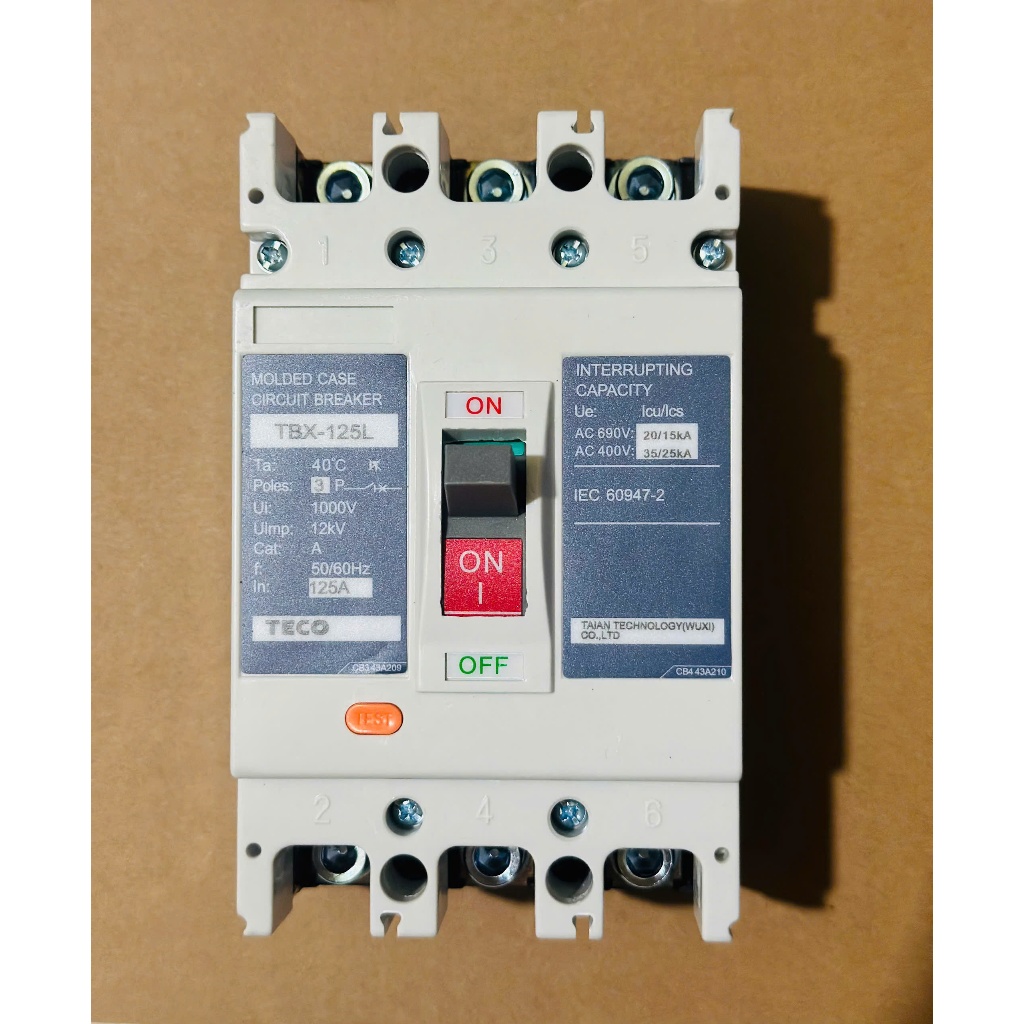 MCCB 3 Pha TBX-125L 3P 100A,125A, 150A