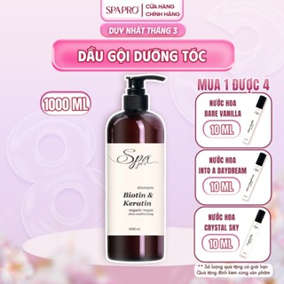 Dầu Gội Chăm Sóc Tóc SPAPRO Biotin Thực Vật 1000ML