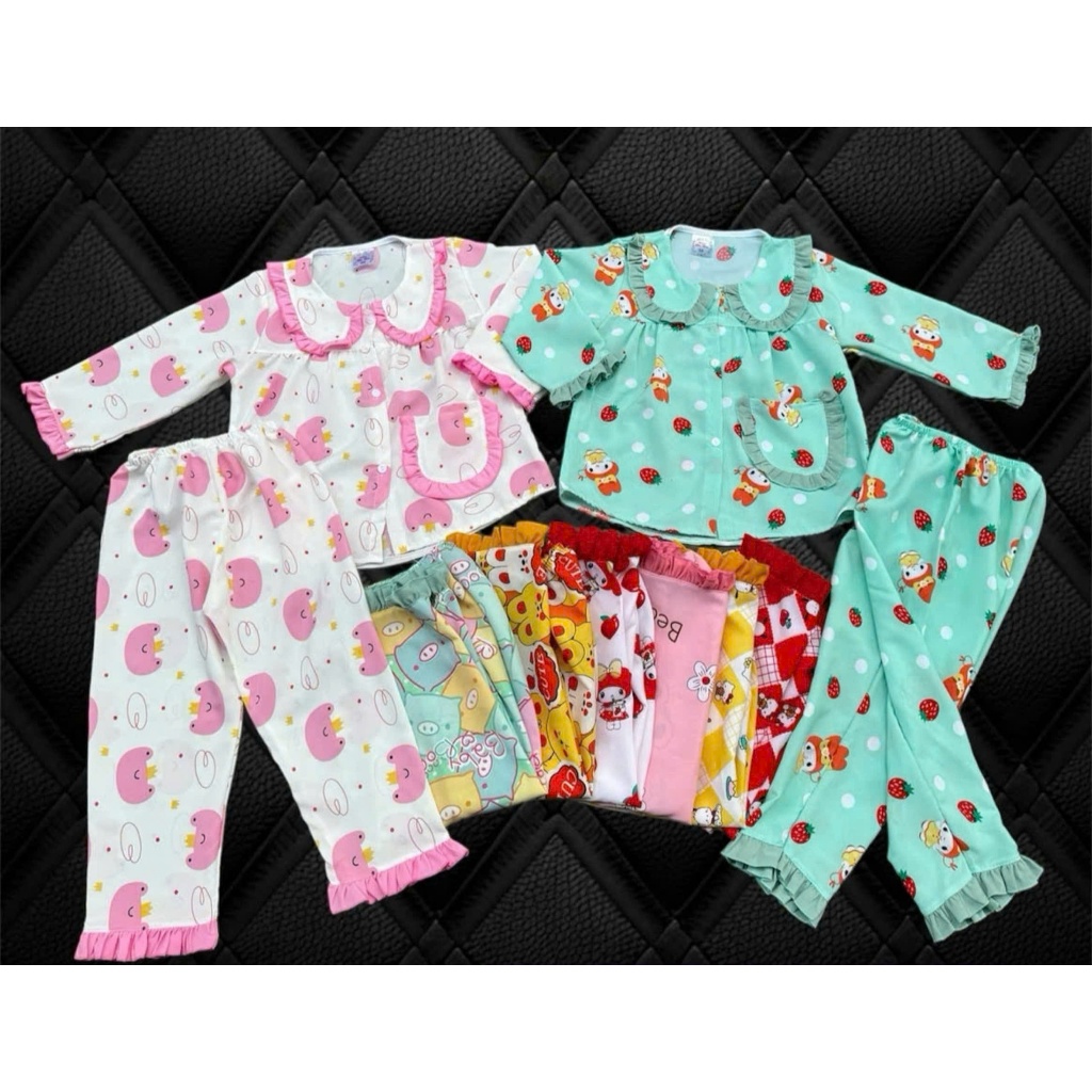 Bộ Lụa Tay Dài Bé (6-14kg)