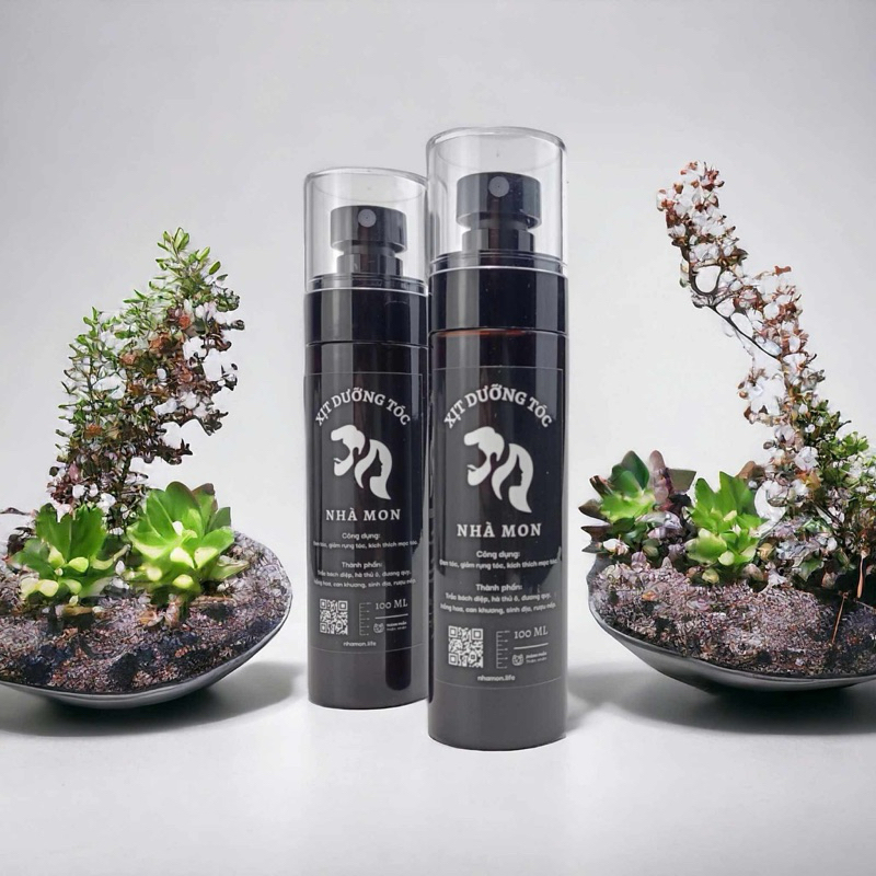 Xịt dưỡng kích thích mọc tóc, thành phần thảo dược Nhà Mon 100ml