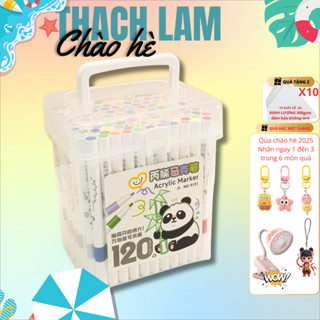 Giao Hỏa Tốc – Bút Acrylic Marker No.9131 60/80/100/120 Màu Vẽ Đa Chất Liệu, Màu Tươi, Quà Tặng