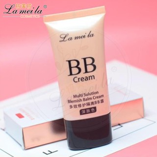 Kem Nền BB Cream Lameila nội địa trung che khuyết điểm make up mặt da nhờn mụn, Kem Nền giữ ẩm làm đẹp Tuýp 50ml