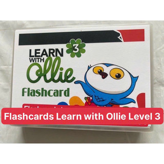 FLASHCARDS LEARN WITH OLLIE LEVEL 1 2-3 ( THẺ THIẾT KẾ HAI MẶT ÉP PLASTICS BỀN ĐẸP )