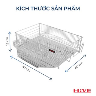 Kệ (giá) để chén bát HiVE KO 1 tầng inox 304