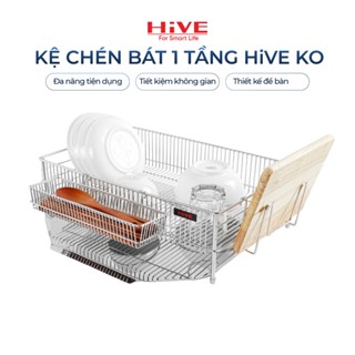 Kệ (giá) để chén bát HiVE KO 1 tầng inox 304