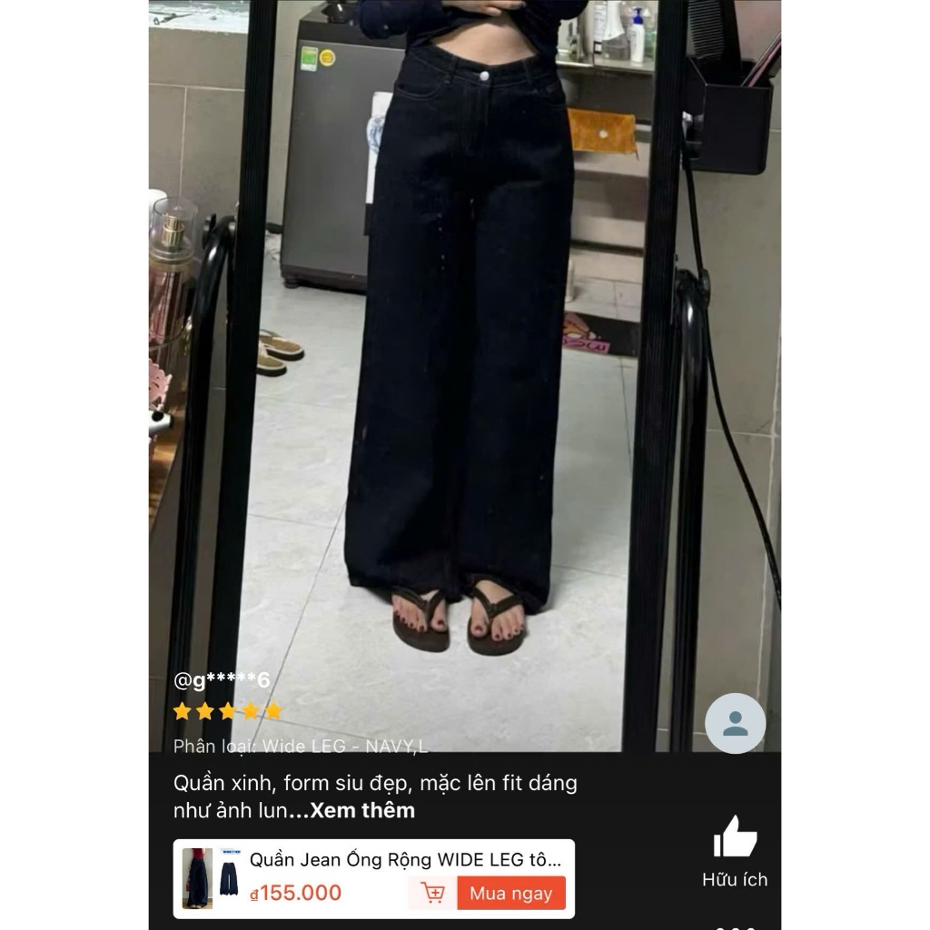 Quần Jean Ống Rộng WIDE LEG tôn dáng cạp cao form unisex nam nữ JS02 | BigBuy360 - bigbuy360.vn