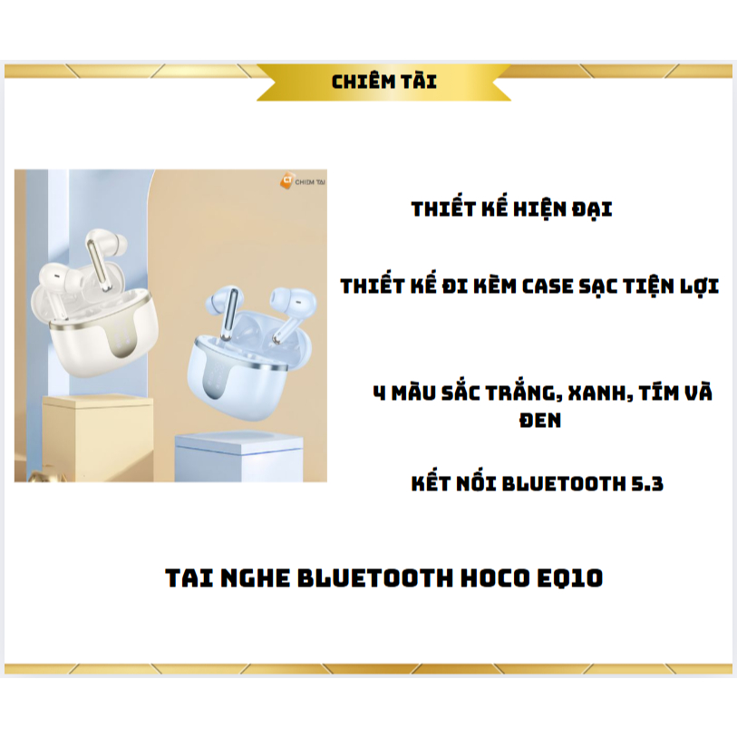 Tai nghe Bluetooth Hoco EQ10