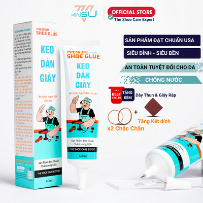 Keo Dán Giày MINSU Shoe Glue M2522 Siêu Dính Trong Suốt Chuyên Cho Giày Dép Thể Thao Sneaker, Cao Gót An Toàn Cho Da