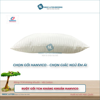 [CHÍNH HÃNG] Ruột Gối bông chống khuẩn TCM Hanvico - Êm ái - Kháng khuẩn