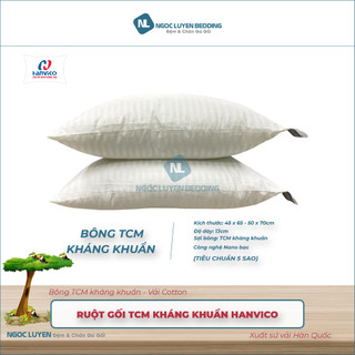 [CHÍNH HÃNG] Ruột Gối bông chống khuẩn TCM Hanvico - Êm ái - Kháng khuẩn