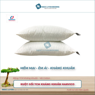 [CHÍNH HÃNG] Ruột Gối bông chống khuẩn TCM Hanvico - Êm ái - Kháng khuẩn