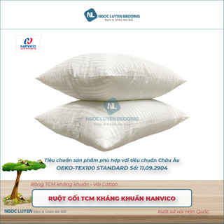 [CHÍNH HÃNG] Ruột Gối bông chống khuẩn TCM Hanvico - Êm ái - Kháng khuẩn